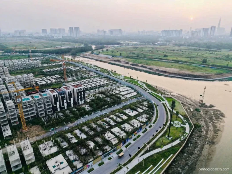 Hình ảnh thực tế phân khu Villa Vườn SOLA - Đảo Ánh Dương